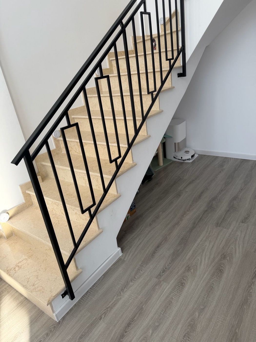 Balustradă pe scară marmură